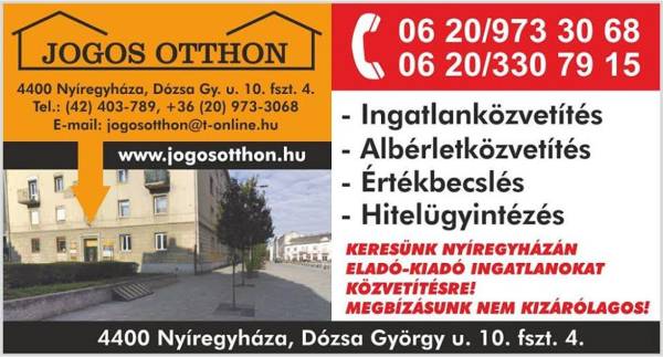 eladó családi ház, Nyíregyháza