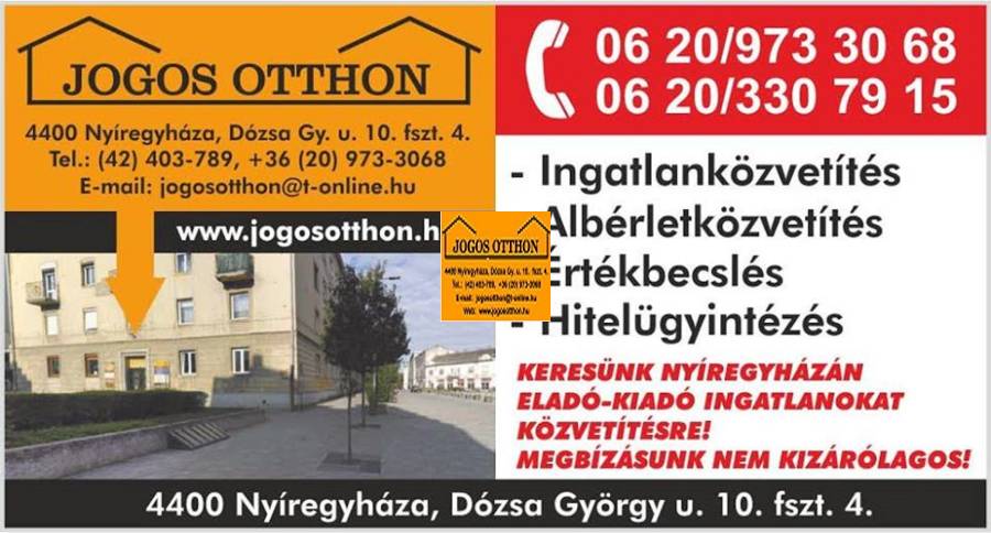 eladó családi ház, Nyíregyháza
