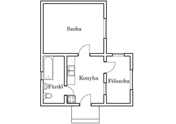 Eladó családi ház, Nyíregyháza 1+1 szoba 50 m² 15.9 M Ft